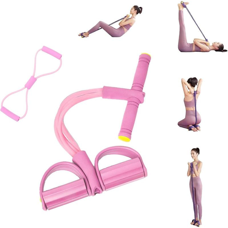 21 Fitness Resistance Bands, 2025 Upgraded Stretching Bands, 6 Tubes Pedal Ankle Puller, AB Training, Total Body Sculpting, Home Fitness Equipment