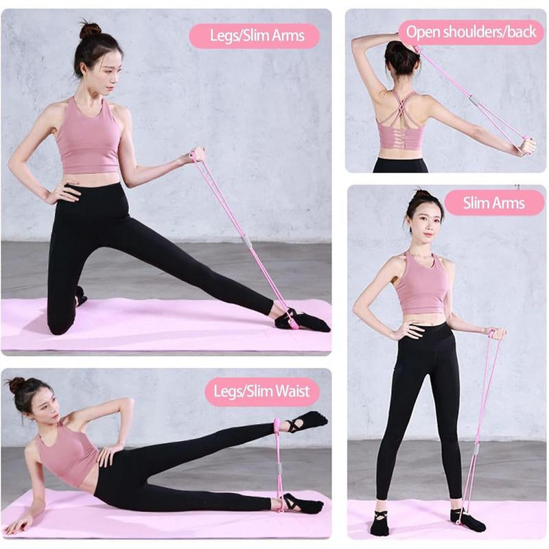 21 Fitness Resistance Bands, 2025 Upgraded Stretching Bands, 6 Tubes Pedal Ankle Puller, AB Training, Total Body Sculpting, Home Fitness Equipment
